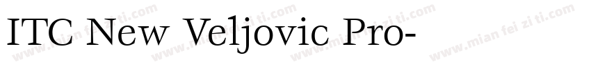 ITC New Veljovic Pro字体转换